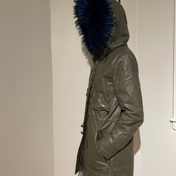 CUSTOM ONE OF A KIND SAM NY FUR LINED WINTER JACKET - Picture 3 of 4